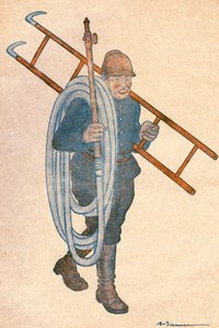 Joseph NOULENS (1864-1944), Fransız politikacı. Adrien Barrere'nin (1874-1931) FANTASIO için yaptığı çizim, 15 Nisan Sayı 204 by Adrien Barrere