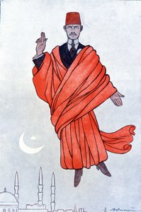 Portrait of Pasha Mustafa Kemal (Kamal Ataturk