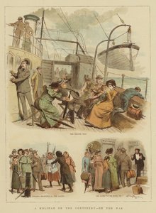 Kıtada, Yolda Bir Tatil (chromolitho)
