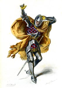 Aziz Paul'un Dönüşümü: Saulus, Fransız kralı VI. Charles yönetimindeki performans. 1872 (gravür) by Adrien Emmanuel Marie