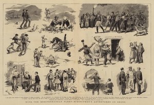 Akdeniz Filosu ile Deniz Astsubaylarının Kıyıdaki Maceraları by Adrien Emmanuel Marie