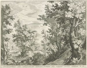 orman manzarası by Egidius  Sadeler (II)