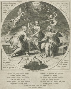 kuru schikgodinnen hakkında Ruhuna Sahip Ol (nesne üzerindeki başlık) by Egidius  Sadeler (II)