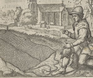Birdcatcher ve Keklik Masalı by Egidius  Sadeler (II)