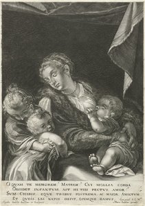 aşk / Caritas by Egidius  Sadeler (II)