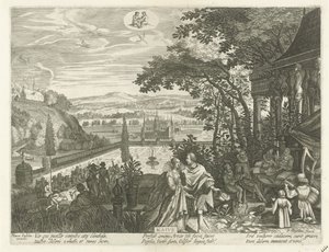Mayıs Maivs (nesne üzerindeki başlık) On İki Ay (dizi adı) by Egidius  Sadeler (II)