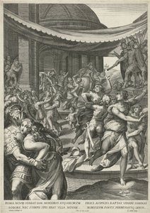 Sabine Bakire Soygunu by Egidius  Sadeler (II)