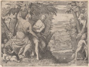 Angelica ve Medoro, Medoro adlarını bir tr..., 1590-98