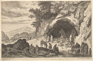 Çingene Kampı ile Manzara, n.d. by Aegidius Sadeler II