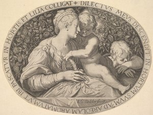 Madonna ve Child.n.d. by Aegidius Sadeler II