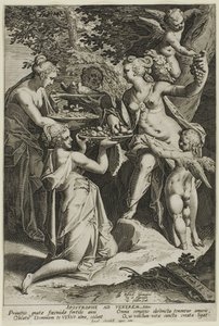 Venüs Hediye Alıyor by Aegidius Sadeler II