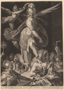 Bilgelik Cehaleti Fetheder by Aegidius Sadeler II, after Bartholomaeus Spranger