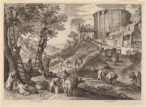 eylül ve ekim by Aegidius Sadeler II after Paul Bril