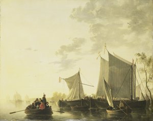 Nehir manzarası by Aelbert Cuyp (copy after)