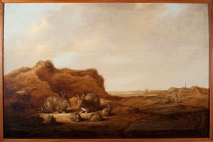 Albert (Aelbert veya Aelbrecht) Cuyp (1620-1691) 1641-1642 Dim. 44x67 cm Genler, Musei di Strada Nuova (eski Palazzo Rosso) by Aelbert Cuyp