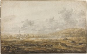 Ren Nehri Boyunca Panoramik Manzara by Aelbert Cuyp
