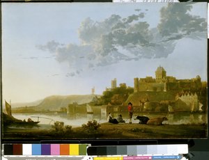 Nijmegen'de Valkhof (ahşap üzerine yağlı boya) by Aelbert Cuyp
