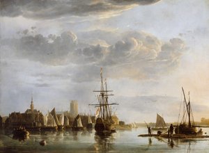 Dordrecht'in görünümü, c.1652-53 (tuval üzerine yağlı boya) by Aelbert Cuyp