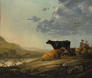 İneklerle Genç Çoban, yak. 1655-60. by Aelbert Cuyp