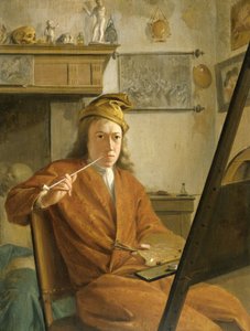 Bir Ressamın Portresi, Belki de Sanatçının Kendisi by Aert Schouman (attributed to)