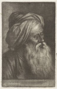 Türban takan bir adamın büstü by Aert Schouman