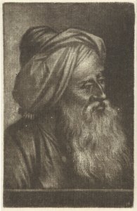 Türban giyen bir adamın büstü by Aert Schouman