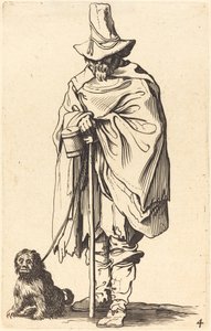 Köpekli Dilenci by After Jacques Callot