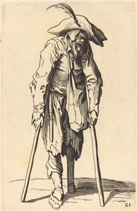 Tahta Bacaklı Dilenci by After Jacques Callot