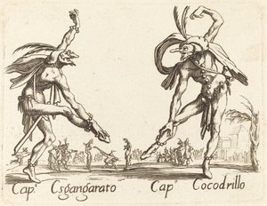 kap. Sgangherato ve Kap. Timsah by After Jacques Callot