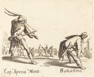 Kaptan Spessa Monti ve Bagattino by After Jacques Callot
