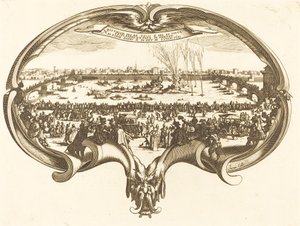 Fan by After Jacques Callot