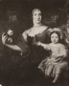 Maria van Berckel (1631-1796) ve kızının çifte portresi by After Jan de Baen