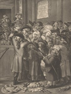 Pit Door La Porte du Parterre, 9 Kasım 1784. by After Robert Dighton the Elder.