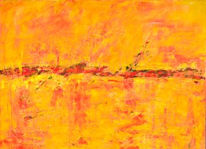 Horizon 2.0, 2017 (tuval üzerine akrilik) by Agnes Girardon