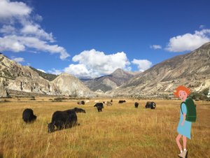 Manang, 2023 (fotoğraf üzerine dijital sanat) by Agnes Girardon