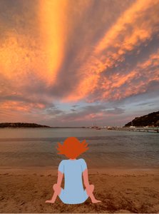 Gün Batımı, 2023 (fotoğraf üzerine dijital sanat)