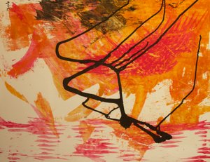 İsimsiz a, 2016 (kağıt üzerine mürekkep ve akrilik) by Agnes Girardon