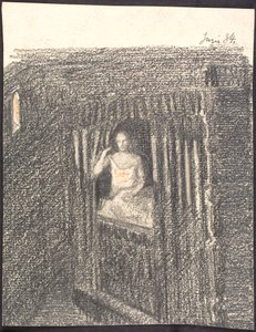kadin, içinde, oyuk