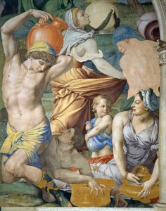 Manna Detayının Toplanması, 1540-1545 by Agnolo Bronzino