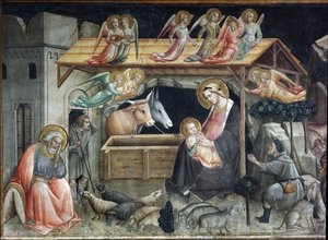 Kreş (beşik) Boyama Agnolo Gaddi (1350-1396) Duomo, Sacro Cingolo Prato Şapeli