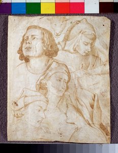 kafalar (çizim by Agnolo Gaddi