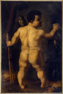 Nano Morgante. Cosimo I de Medici sarayının en ünlü cücelerinden birinin portresi (16. yüzyılın ikinci yarısı). Tablo Agnolo Allori, detto il Bronzino (1503 - 1572) by Agnolo Bronzino