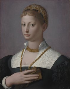Bir Kadının Portresi, c.1550 (tahta üzerine yağlı boya)