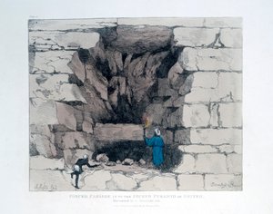 İkinci Giza Piramidinde Zorunlu Geçiş, Mısır, 1820