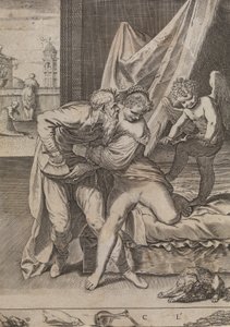 Her şey altın kazanır, ca. 1590-95. by Agostino Carracci