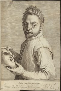 Giovanni Gabrielli'nin Portresi by Agostino Carracci