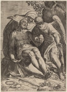 Şefkât by Agostino Carracci after Veronese