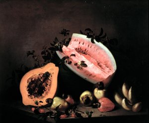 Papaya, Karpuz ve Kaju Natürmort