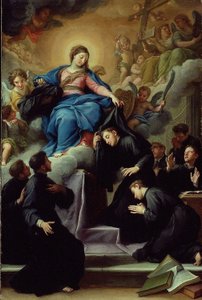 Servite Tarikatı'nın Yedi Kurucusu ile Madonna, c.1728 (tuval üzerine yağlı boya)