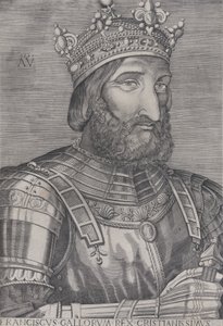 Fransa Kralı I. François, 1536 tarihli. by Agostino Veneziano